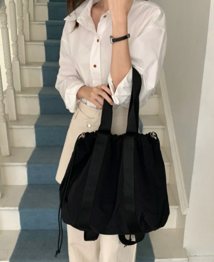 TROUVAILLE韓國東大門代購女裝新款休閑熱賣26春夏雙肩背包TROUVAILLE雙肩背包