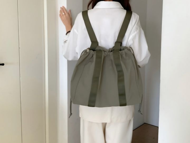 TROUVAILLE韓國東大門代購女裝新款休閑熱賣26春夏雙肩背包TROUVAILLE雙肩背包圖色2