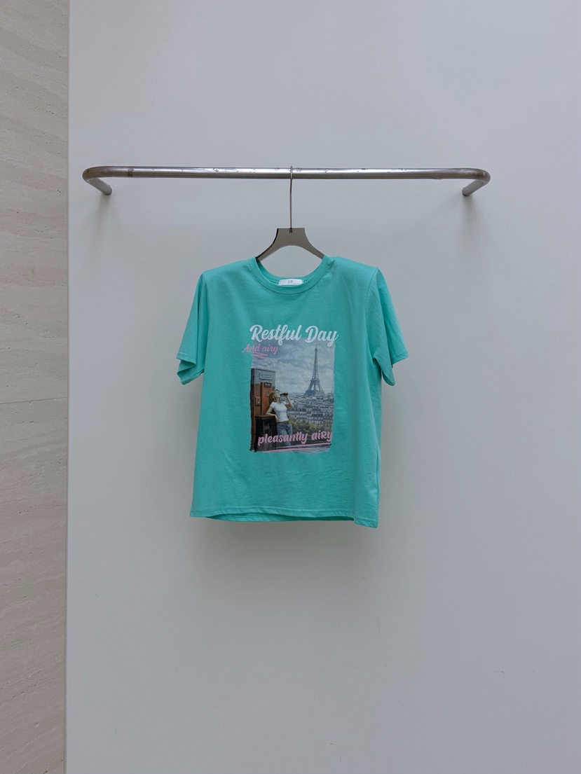 AB韓國代購女士新款推薦熱賣時尚職業人氣休閑26春夏T恤ABT恤圖色2