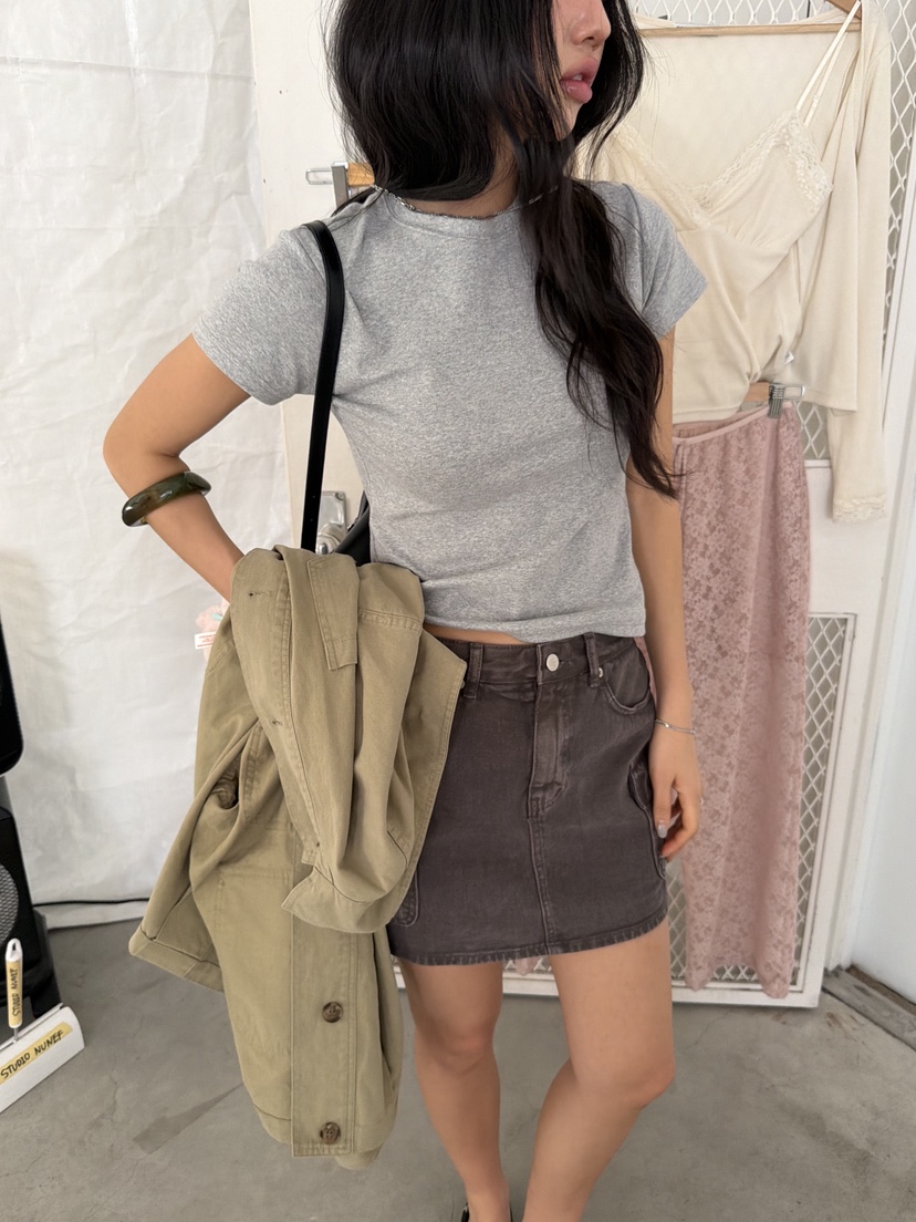 SUNDER MARKET韓國直郵女裝新品職業26春夏推薦熱賣短裙SUNDER MARKET短裙