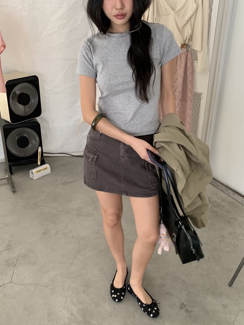 SUNDER MARKET韓國直郵女裝新品職業26春夏推薦熱賣短裙SUNDER MARKET短裙