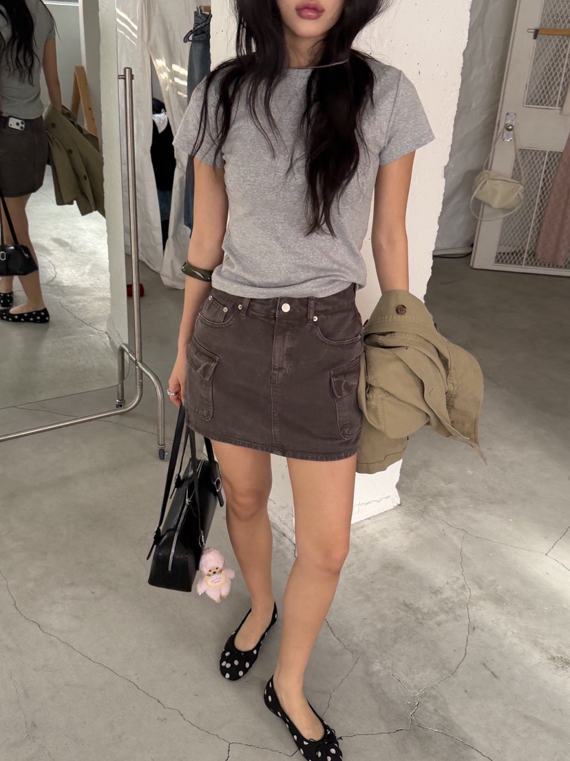 SUNDER MARKET韓國直郵女裝新品職業26春夏推薦熱賣短裙SUNDER MARKET短裙圖色2