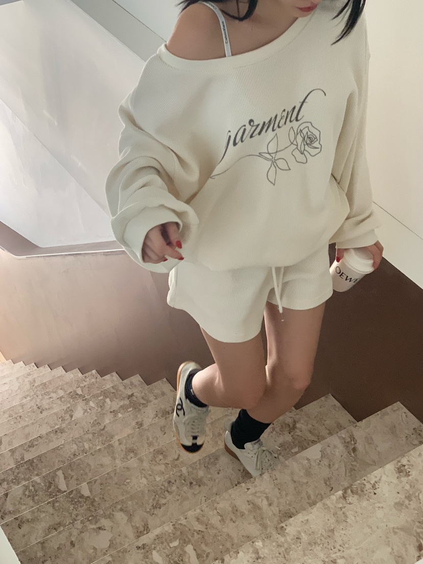 REVE CITE-L韓國代購女士新品推薦休閑26春夏短褲華夫格紐扣REVE CITE-L短褲