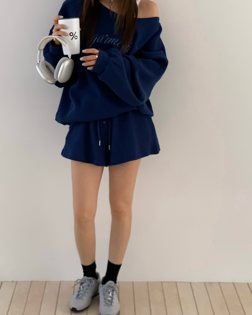 REVE CITE-L韓國代購女士新品推薦休閑26春夏短褲華夫格紐扣REVE CITE-L短褲圖色2