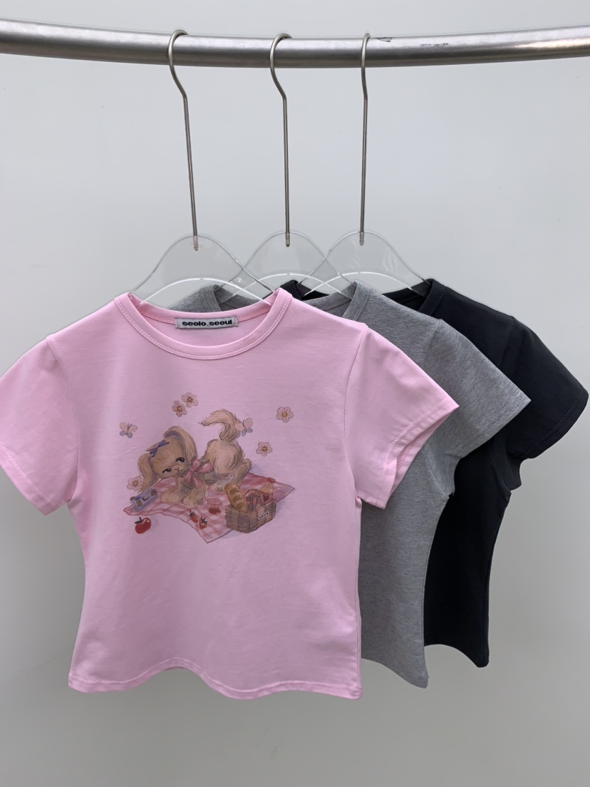SEOLO韓國直郵女士新款26春夏休閑推薦熱賣時尚人氣職業T恤Seolo seoulT恤