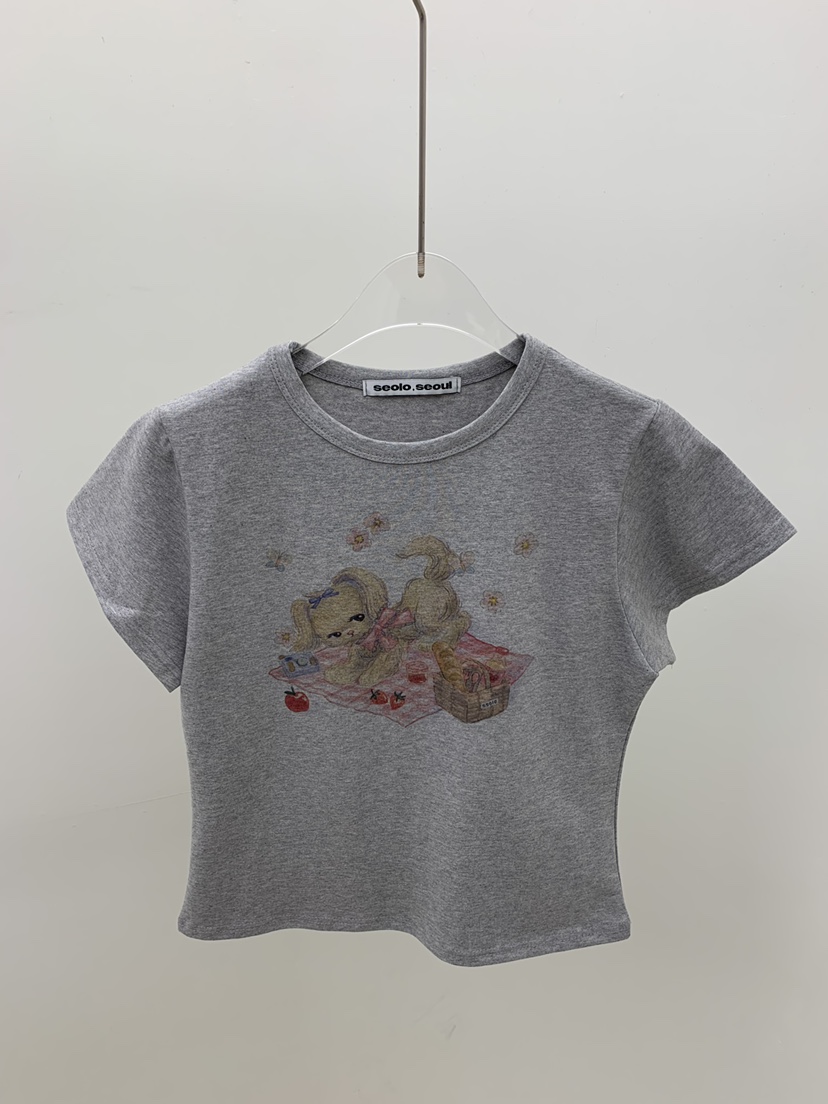 SEOLO韓國直郵女士新款26春夏休閑推薦熱賣時尚人氣職業T恤Seolo seoulT恤