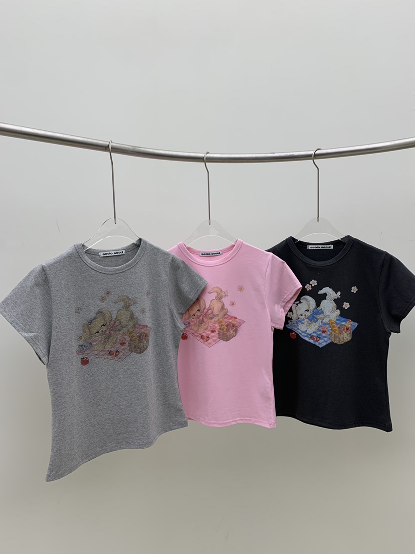 SEOLO韓國直郵女士新款26春夏休閑推薦熱賣時尚人氣職業T恤Seolo seoulT恤