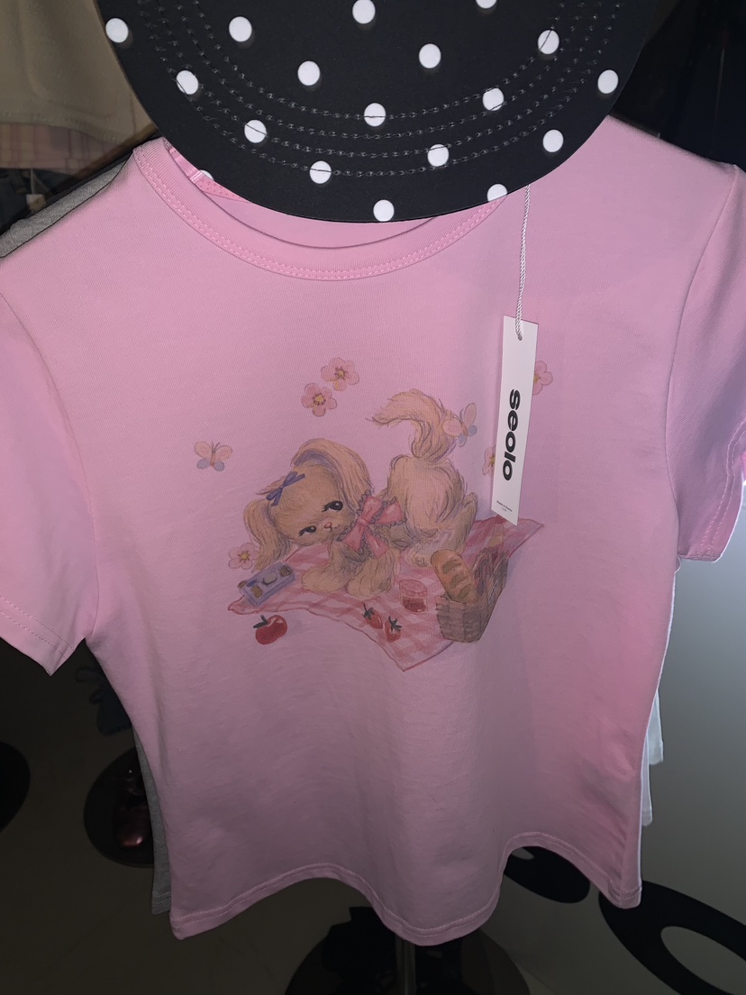 SEOLO韓國直郵女士新款26春夏休閑推薦熱賣時尚人氣職業T恤Seolo seoulT恤圖色3