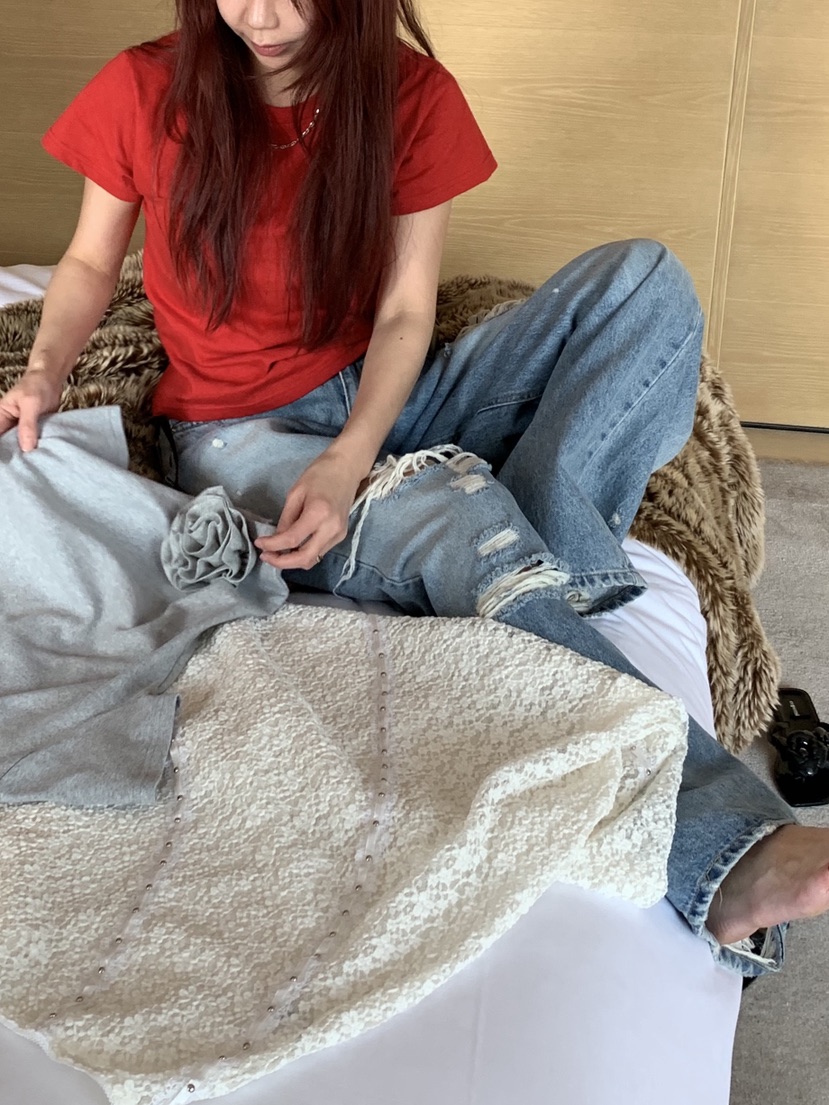 SUNDER MARKET韓國代購女士新品休閑推薦人氣26春夏職業T恤SUNDER MARKETT恤