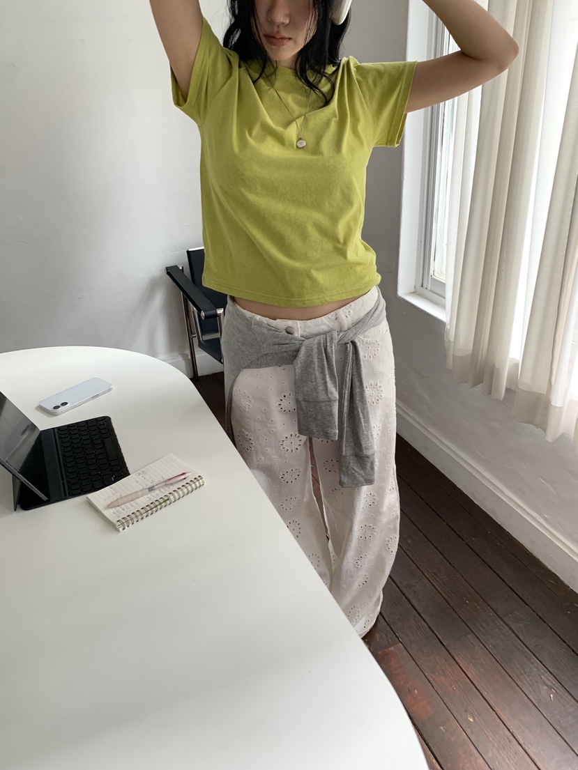 SUNDER MARKET韓國代購女士新品休閑推薦人氣26春夏職業T恤SUNDER MARKETT恤