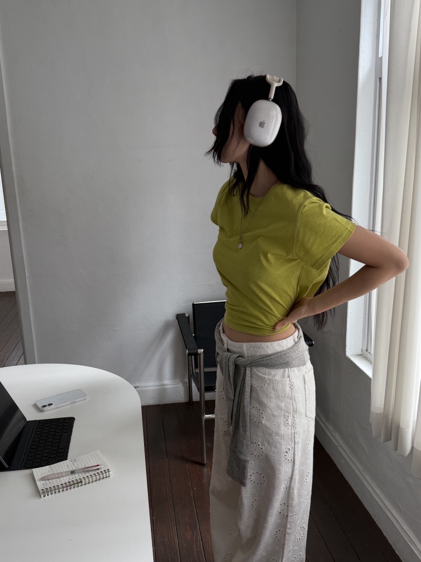 SUNDER MARKET韓國代購女士新品休閑推薦人氣26春夏職業T恤SUNDER MARKETT恤