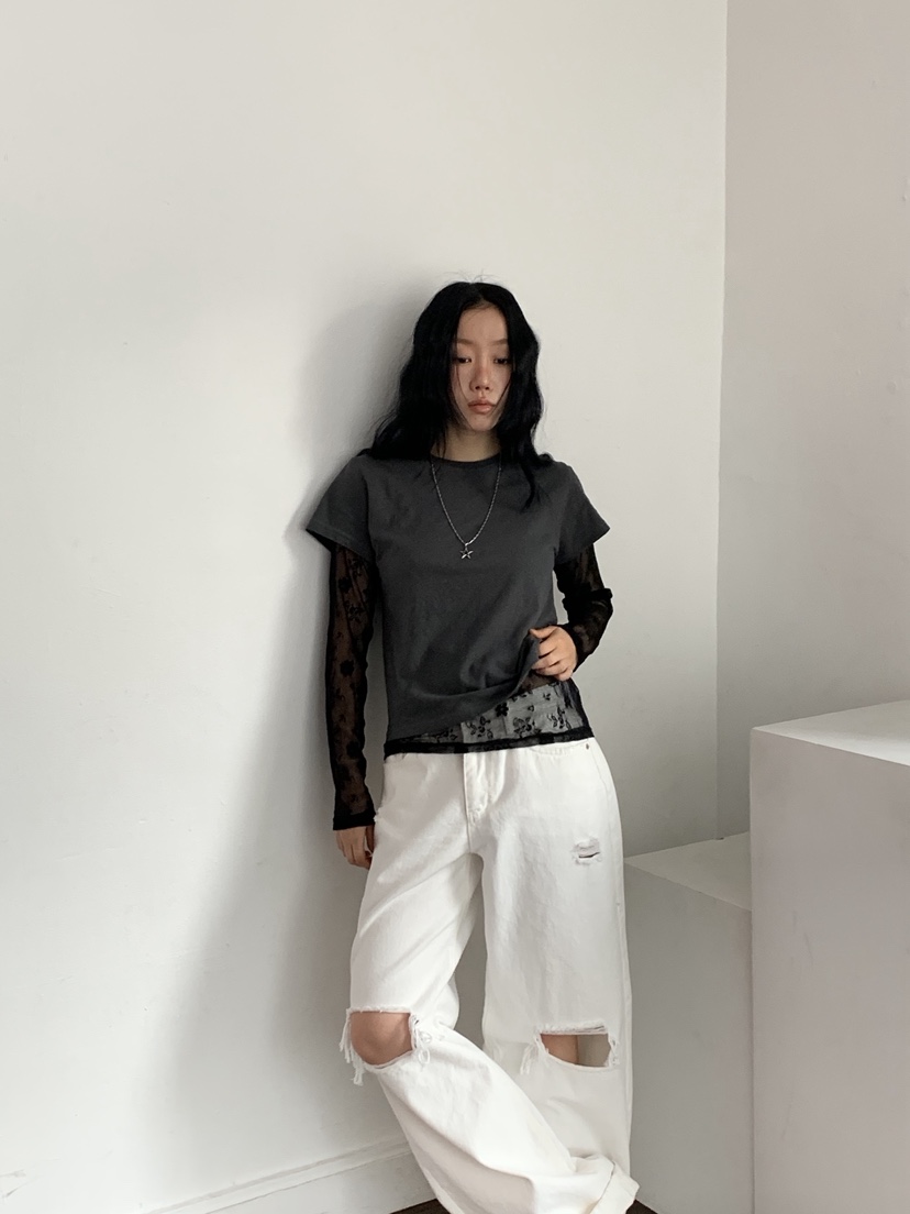 SUNDER MARKET韓國代購女士新品休閑推薦人氣26春夏職業T恤SUNDER MARKETT恤