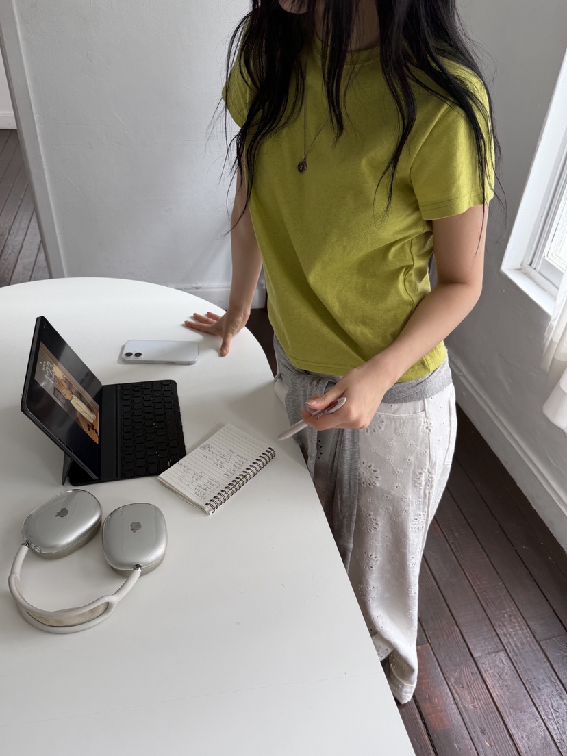 SUNDER MARKET韓國代購女士新品休閑推薦人氣26春夏職業T恤SUNDER MARKETT恤圖色3