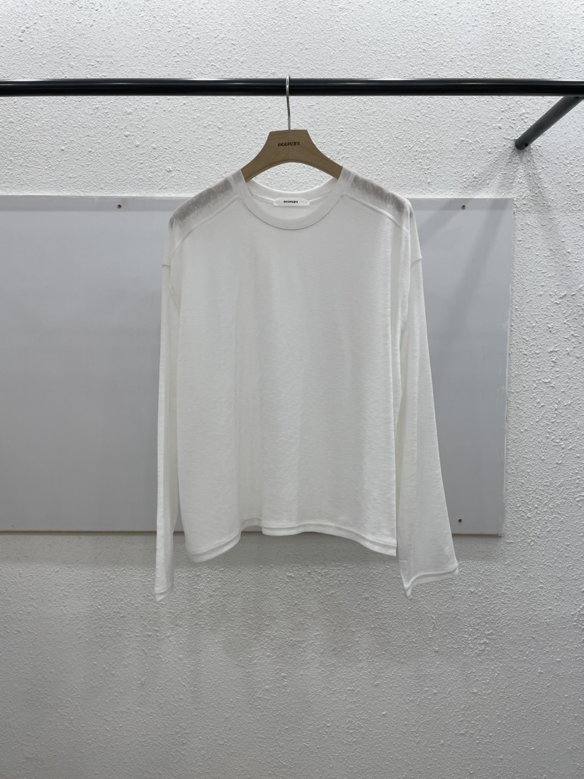 EGGPLANT韓國東大門代購女士新款26春夏職業推薦休閑長袖T恤EGGPLANT長袖T恤圖色1