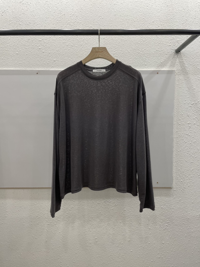 EGGPLANT韓國東大門代購女士新款26春夏職業推薦休閑長袖T恤EGGPLANT長袖T恤圖色3