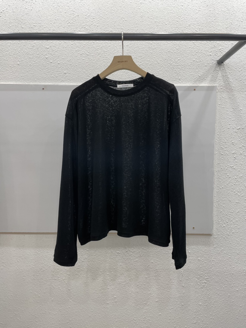 EGGPLANT韓國東大門代購女士新款26春夏職業推薦休閑長袖T恤EGGPLANT長袖T恤圖色4