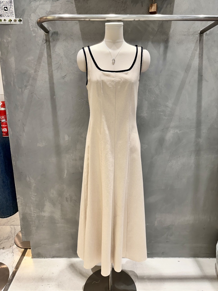 KIFF韓國直郵女士新品推薦人氣職業26春夏熱賣連衣裙亞麻KIFF連衣裙圖色1