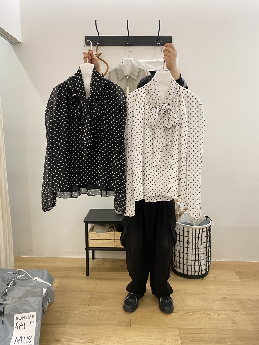 BOHEME韓國東大門直郵女士新品26春夏職業熱賣襯衫蕾絲衫BOHEME襯衫/蕾絲衫