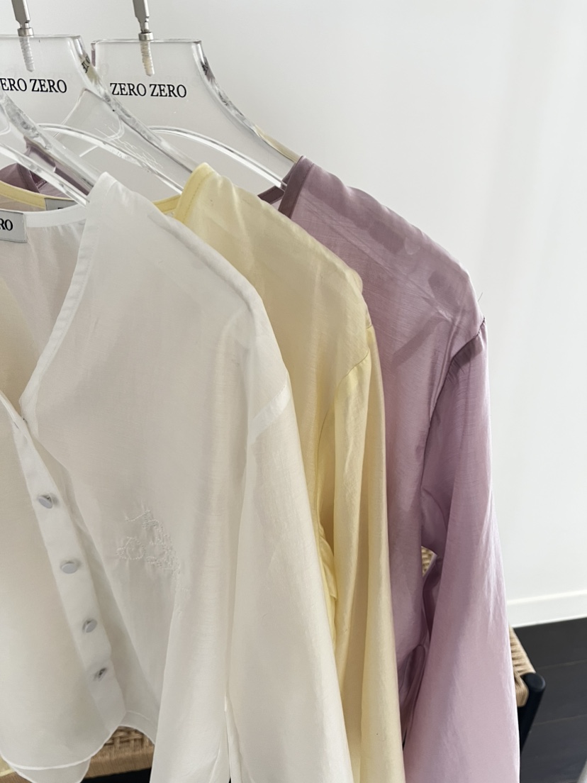 ZEROZERO韓國直郵實拍女裝新款26春夏人氣熱賣襯衫蕾絲衫ZEROZERO襯衫/蕾絲衫