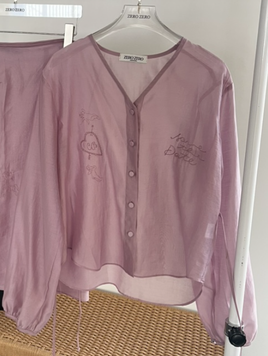 ZEROZERO韓國直郵實拍女裝新款26春夏人氣熱賣襯衫蕾絲衫ZEROZERO襯衫/蕾絲衫圖色3