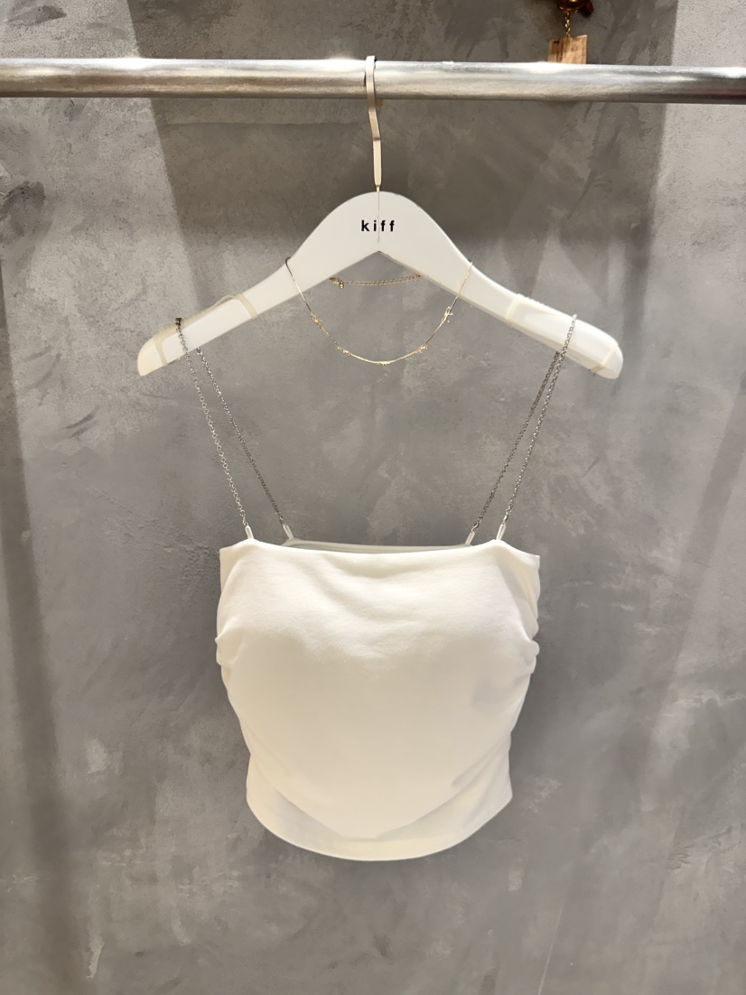 KIFF韓國代購女裝新款推薦熱賣職業26春夏休閑吊帶背心褶皺KIFF吊帶/背心