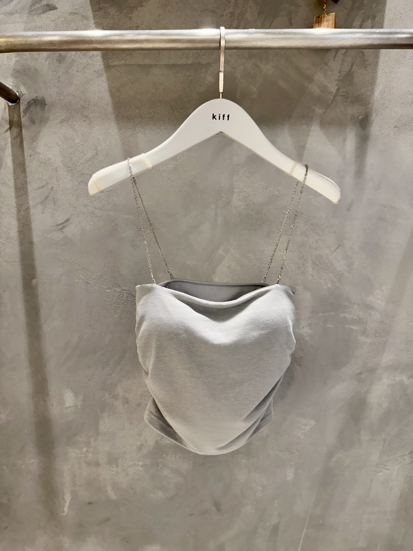 KIFF韓國代購女裝新款推薦熱賣職業26春夏休閑吊帶背心褶皺KIFF吊帶/背心