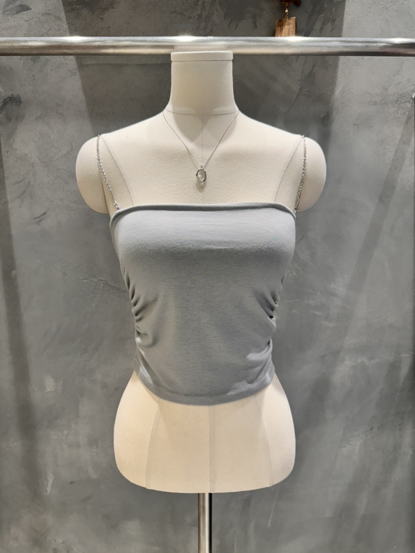 KIFF韓國代購女裝新款推薦熱賣職業26春夏休閑吊帶背心褶皺KIFF吊帶/背心圖色2