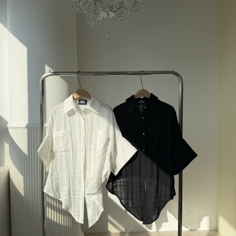 PALETTE-Q韓國東大門直郵女裝新品休閑職業人氣襯衫蕾絲衫PALETTE-Q襯衫/蕾絲衫