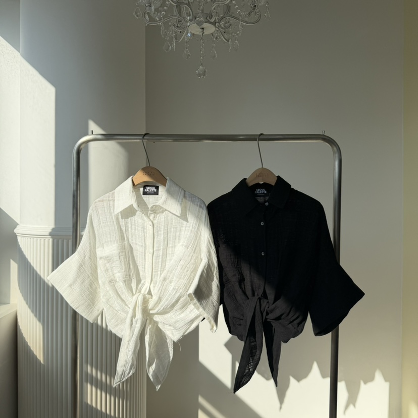 PALETTE-Q韓國東大門直郵女裝新品休閑職業人氣襯衫蕾絲衫PALETTE-Q襯衫/蕾絲衫