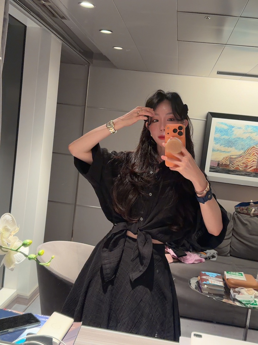 PALETTE-Q韓國東大門直郵女裝新品休閑職業人氣襯衫蕾絲衫PALETTE-Q襯衫/蕾絲衫