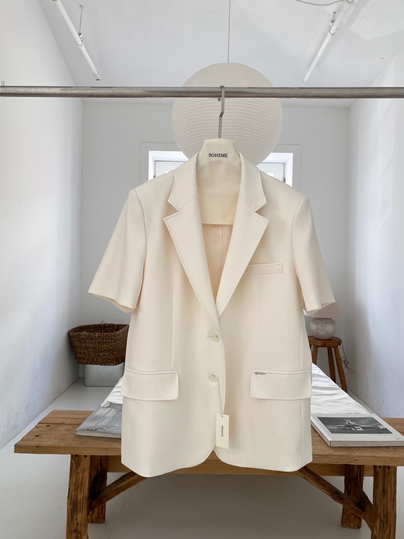 BOHEME韓國東大門直郵女士新品人氣26春夏休閑職業推薦夾克BOHEME夾克圖色2