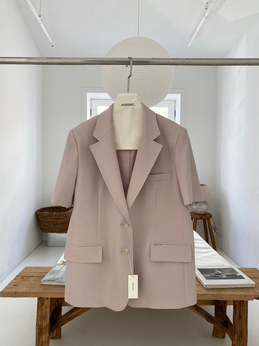 BOHEME韓國東大門直郵女士新品人氣26春夏休閑職業推薦夾克BOHEME夾克圖色3