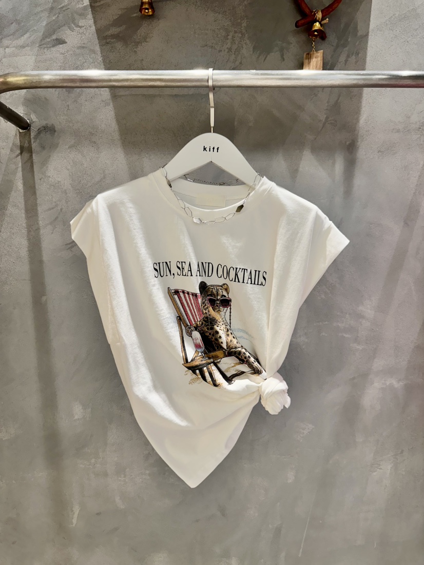 KIFF韓國直郵實拍女士新品熱賣時尚人氣推薦吊帶背心豹紋KIFF吊帶/背心圖色1