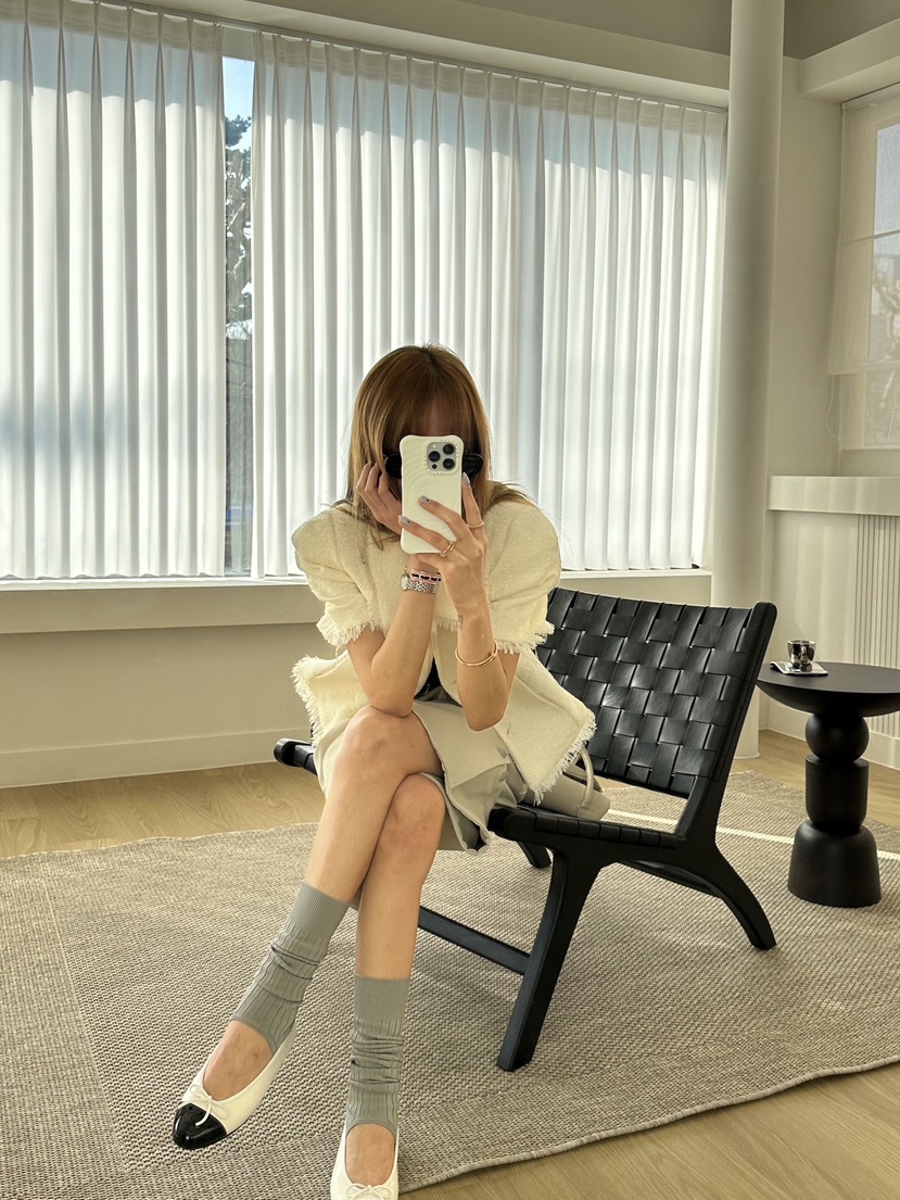 ZEROZERO韓國直郵實拍女士新品人氣時尚26春夏夾克粗花呢流蘇ZEROZERO夾克