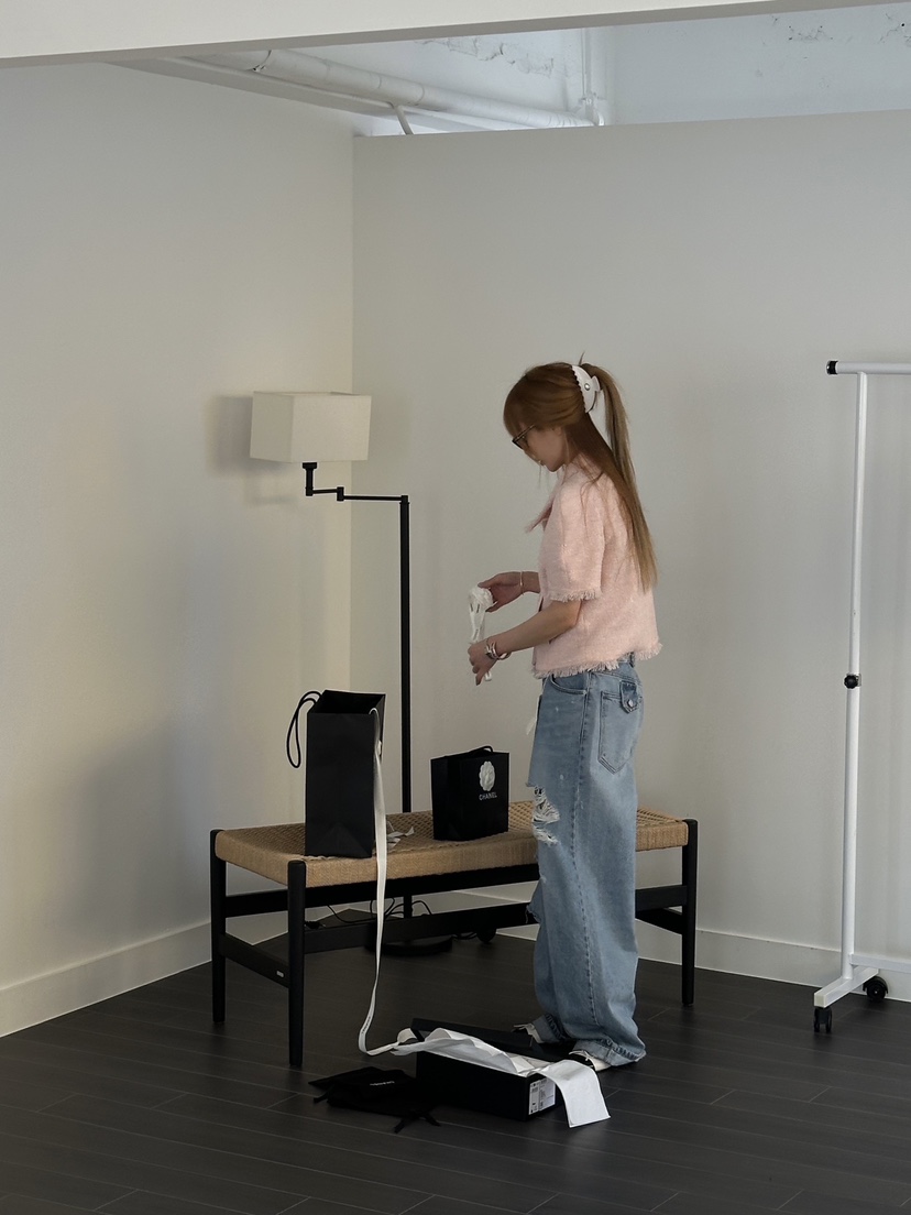 ZEROZERO韓國直郵實拍女士新品人氣時尚26春夏夾克粗花呢流蘇ZEROZERO夾克