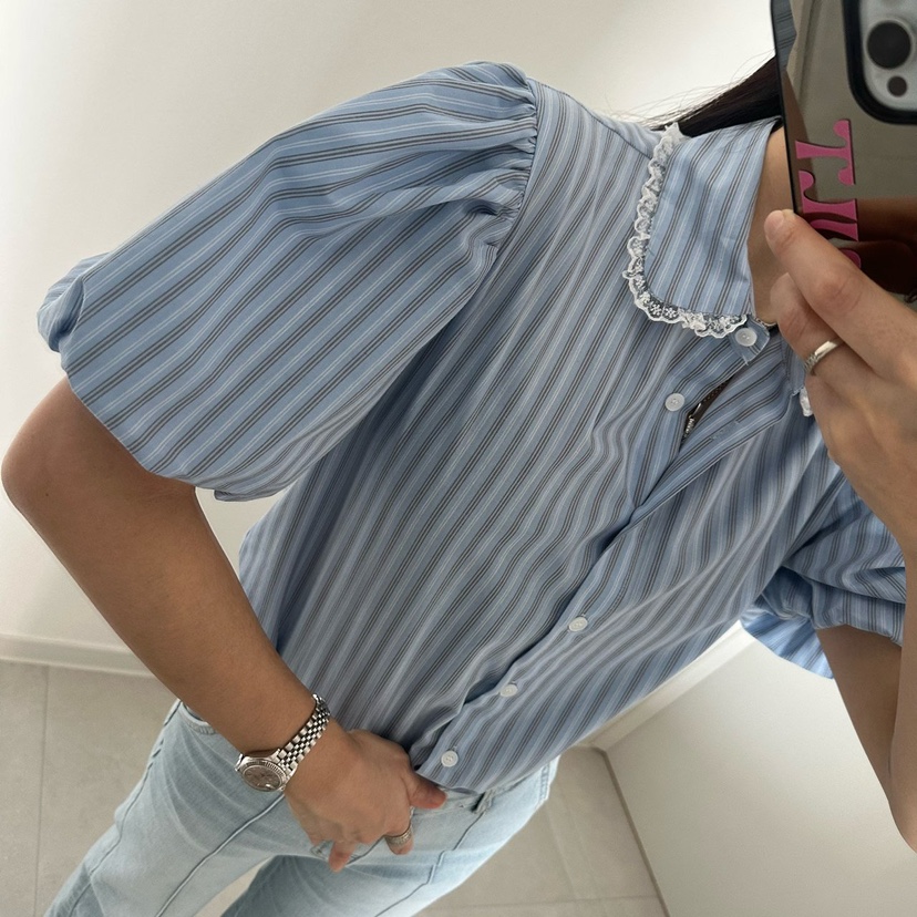 SOUIT韓國直郵實拍女裝新品推薦26春夏休閑時尚襯衫蕾絲衫SOUIT by mabel-L襯衫/蕾絲衫