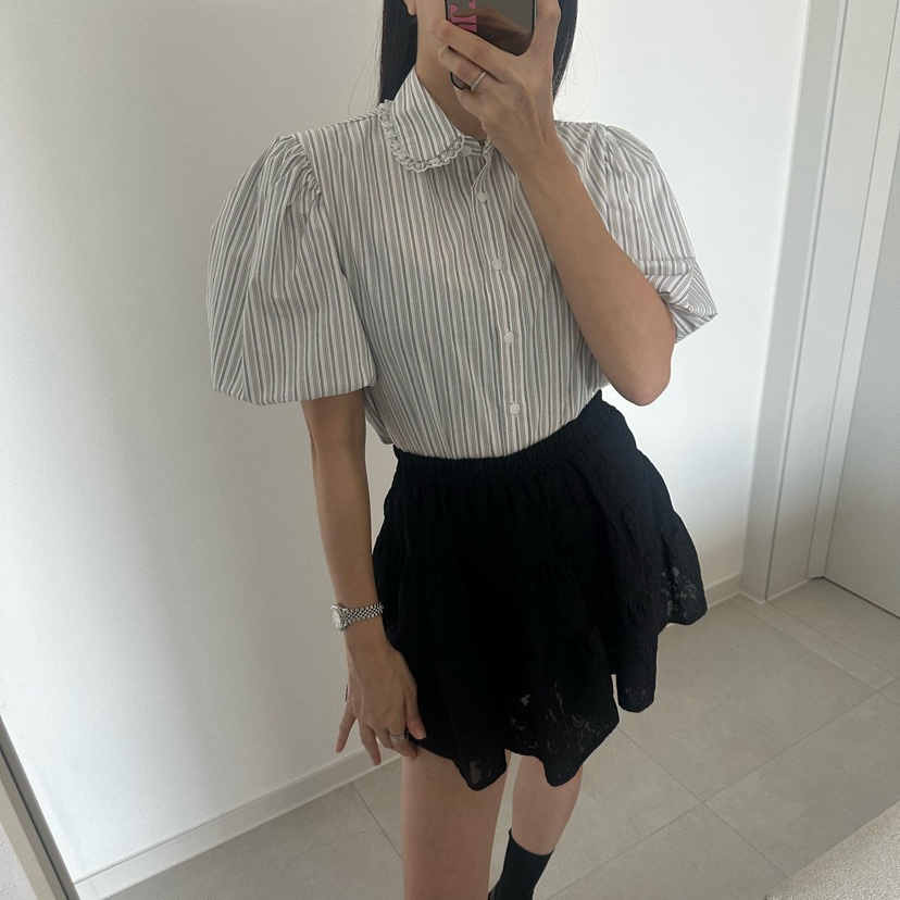 SOUIT韓國直郵實拍女裝新品推薦26春夏休閑時尚襯衫蕾絲衫SOUIT by mabel-L襯衫/蕾絲衫