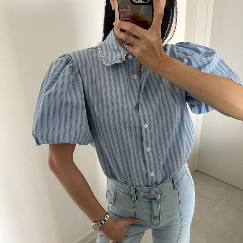 SOUIT韓國直郵實拍女裝新品推薦26春夏休閑時尚襯衫蕾絲衫SOUIT by mabel-L襯衫/蕾絲衫