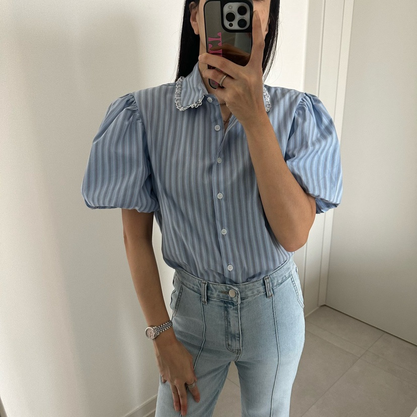 SOUIT韓國直郵實拍女裝新品推薦26春夏休閑時尚襯衫蕾絲衫SOUIT by mabel-L襯衫/蕾絲衫