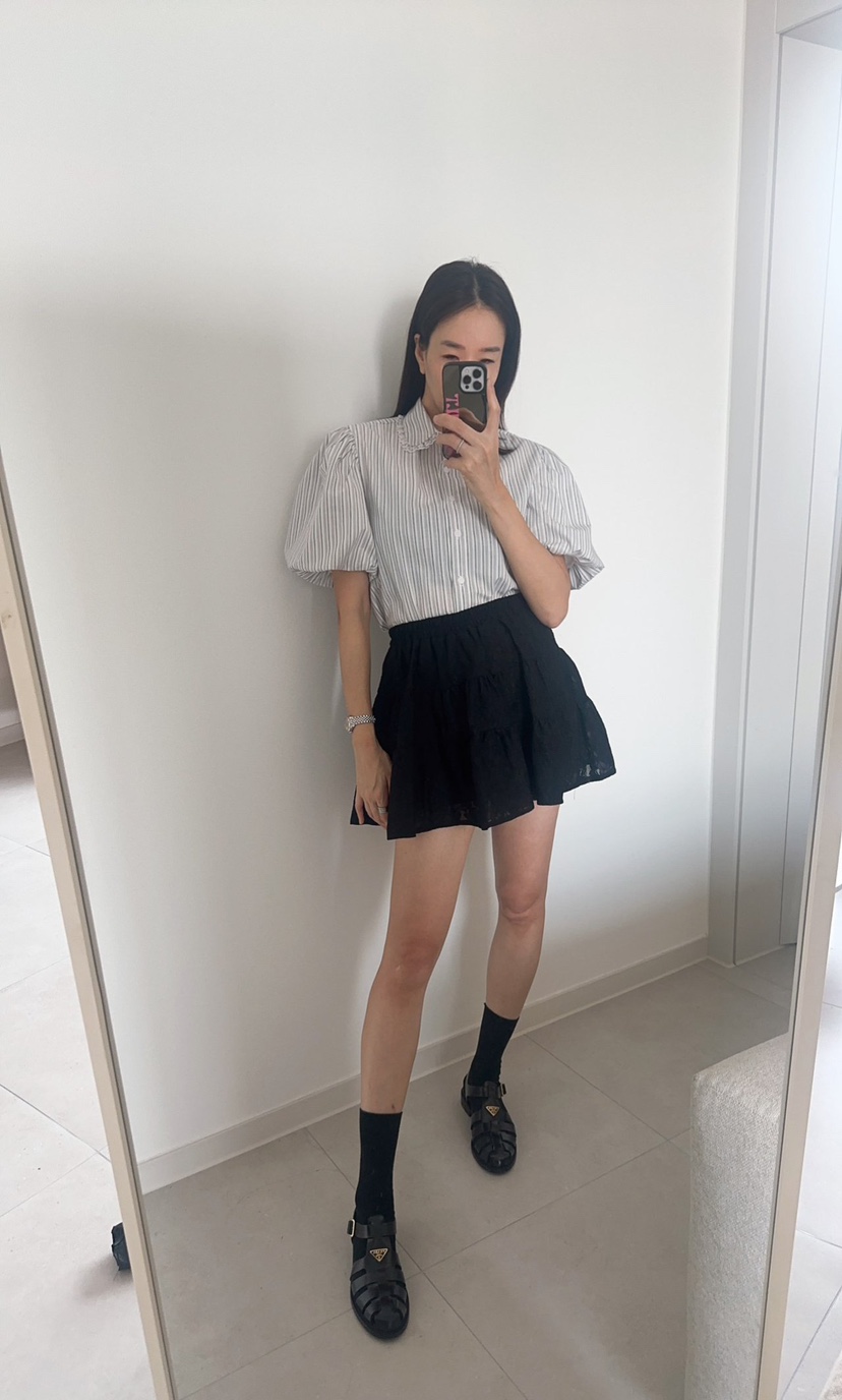 SOUIT韓國直郵實拍女裝新品推薦26春夏休閑時尚襯衫蕾絲衫SOUIT by mabel-L襯衫/蕾絲衫