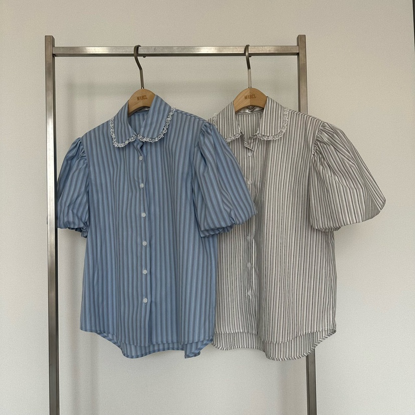 SOUIT韓國直郵實拍女裝新品推薦26春夏休閑時尚襯衫蕾絲衫SOUIT by mabel-L襯衫/蕾絲衫