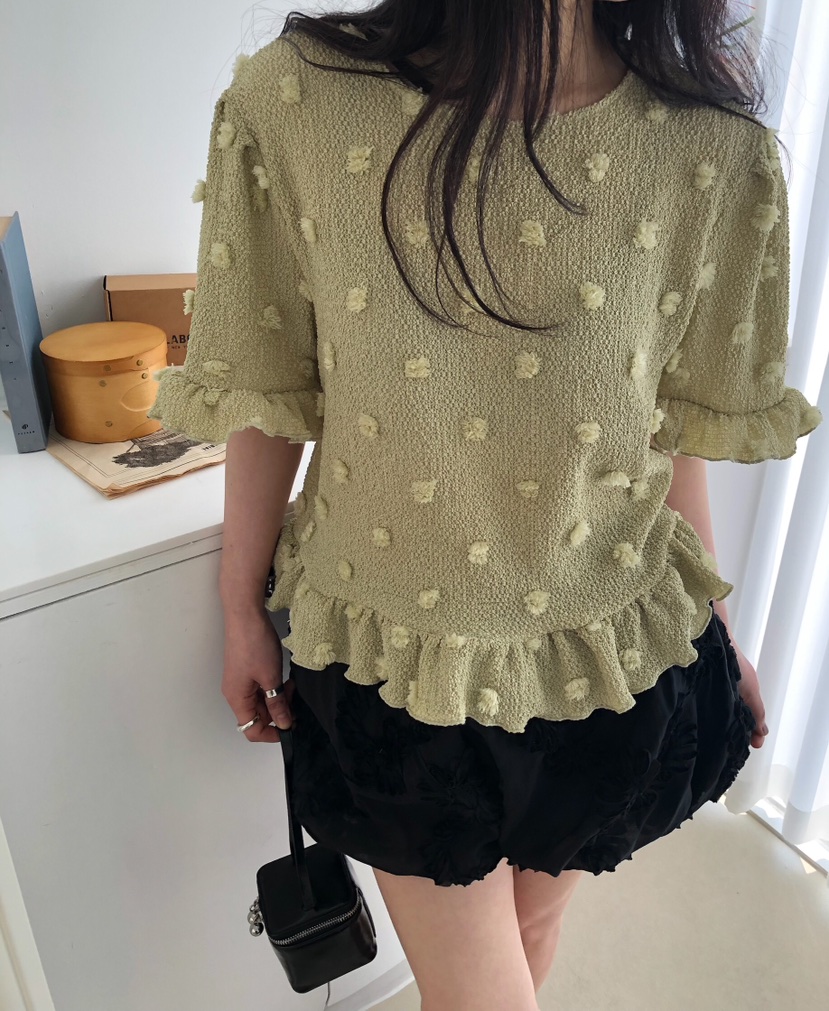 MELTED-P韓國直郵女裝新品人氣職業時尚熱賣休閑26春夏T恤MELTED-PT恤圖色1