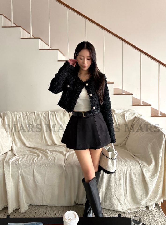 mars韓國直郵女裝新款人氣職業休閑推薦熱賣26春夏夾克粗花呢mars夾克