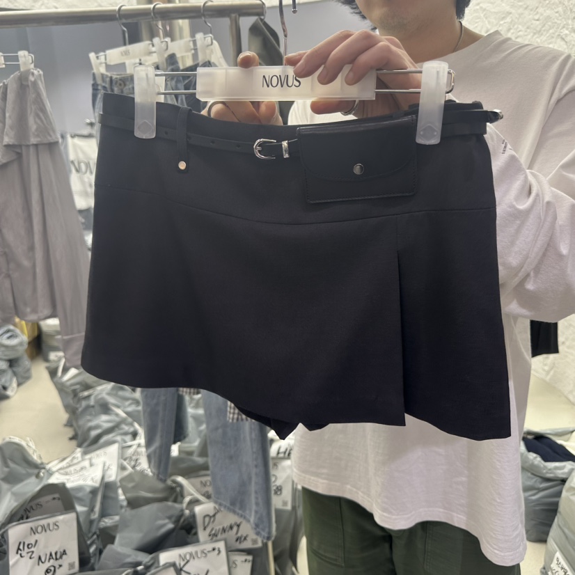 NOVUS韓國直郵實拍女裝新款時尚職業熱賣26春夏人氣腰帶牛皮NOVUS腰帶圖色1黑色