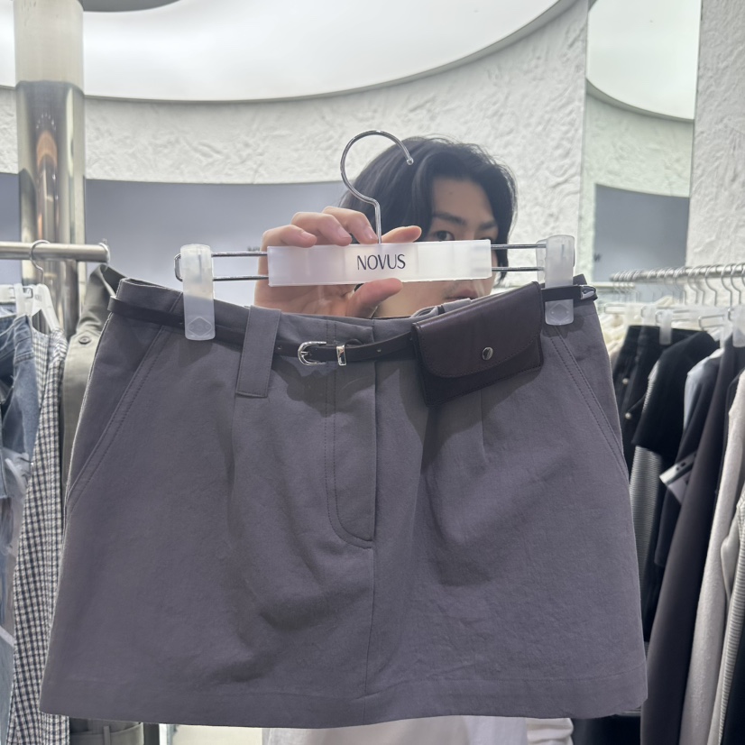 NOVUS韓國直郵實拍女裝新款時尚職業熱賣26春夏人氣腰帶牛皮NOVUS腰帶圖色2棕色