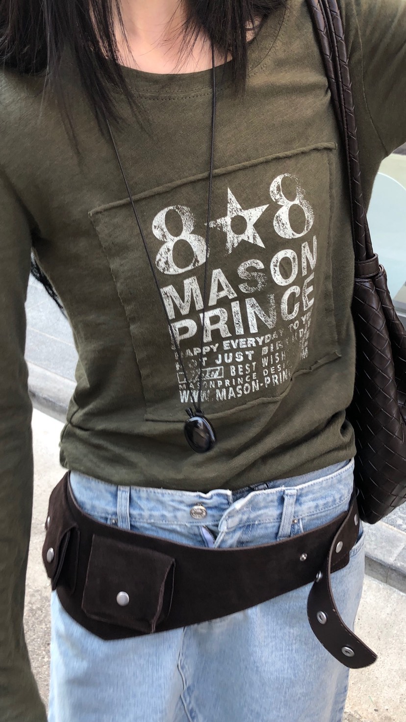 OVER RICH韓國東大門直郵女裝新品時尚推薦26春夏長袖T恤OVER RICH長袖T恤