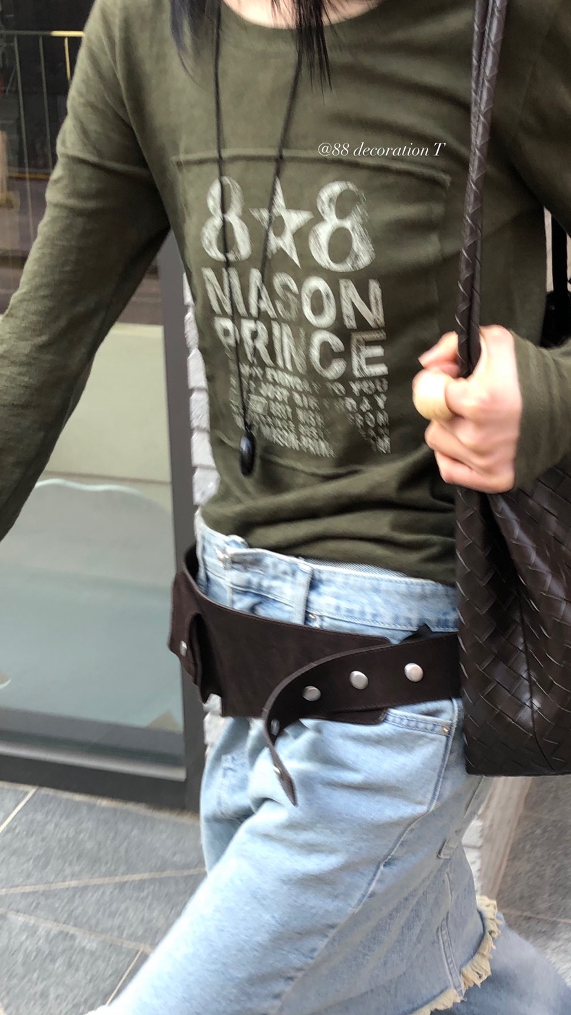 OVER RICH韓國東大門直郵女裝新品時尚推薦26春夏長袖T恤OVER RICH長袖T恤