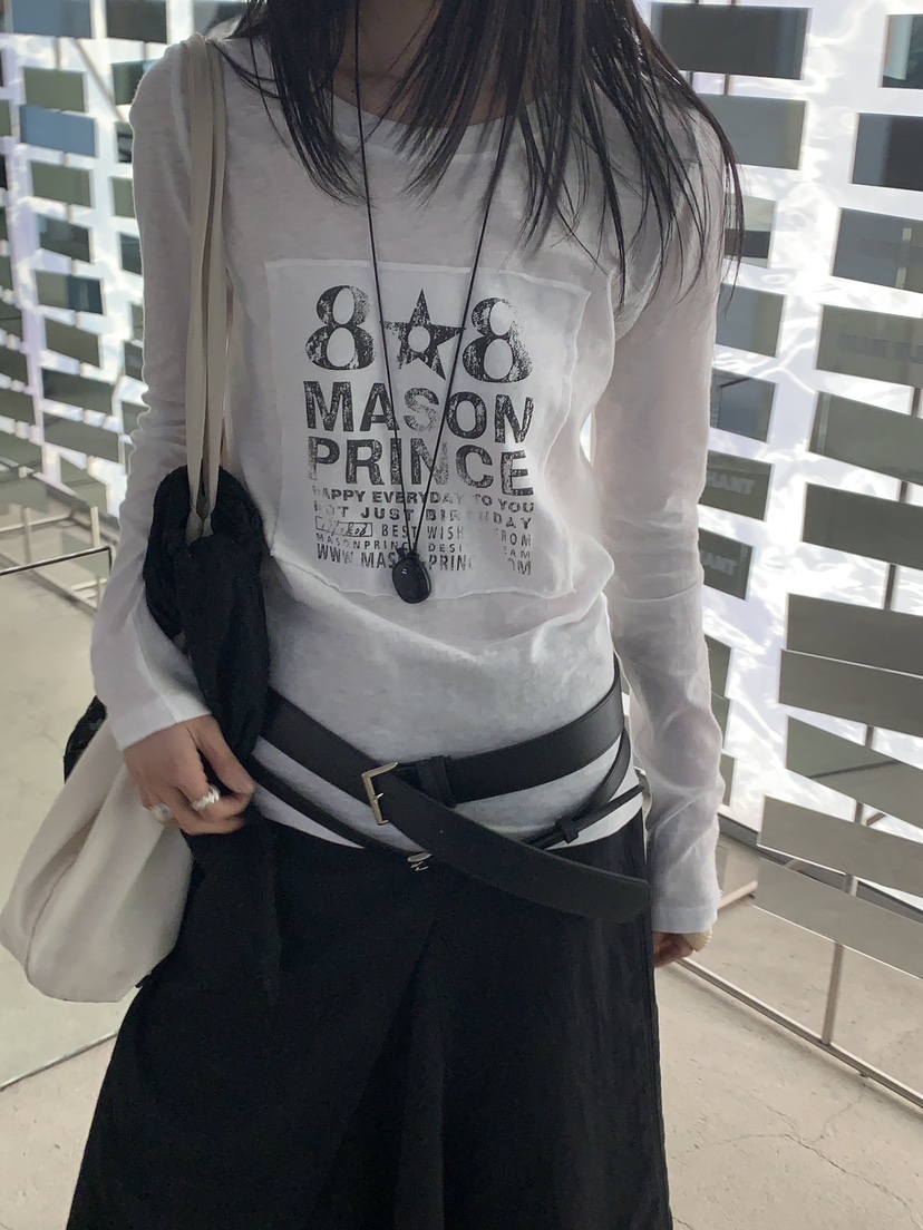 OVER RICH韓國東大門直郵女裝新品時尚推薦26春夏長袖T恤OVER RICH長袖T恤