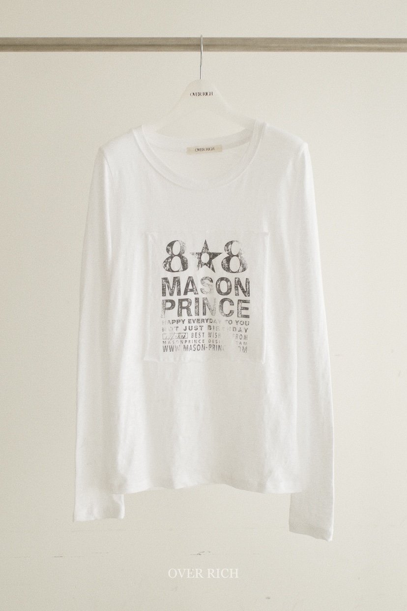 OVER RICH韓國東大門直郵女裝新品時尚推薦26春夏長袖T恤OVER RICH長袖T恤圖色2