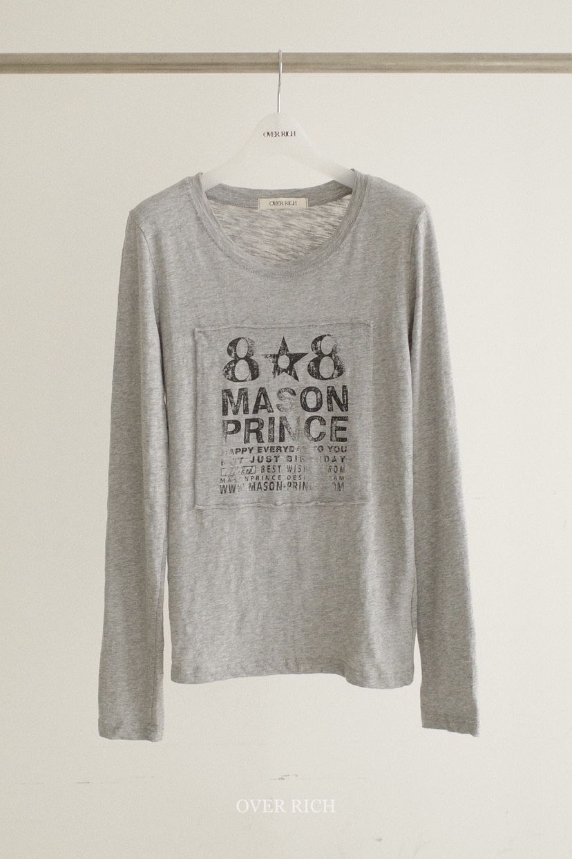 OVER RICH韓國東大門直郵女裝新品時尚推薦26春夏長袖T恤OVER RICH長袖T恤圖色3